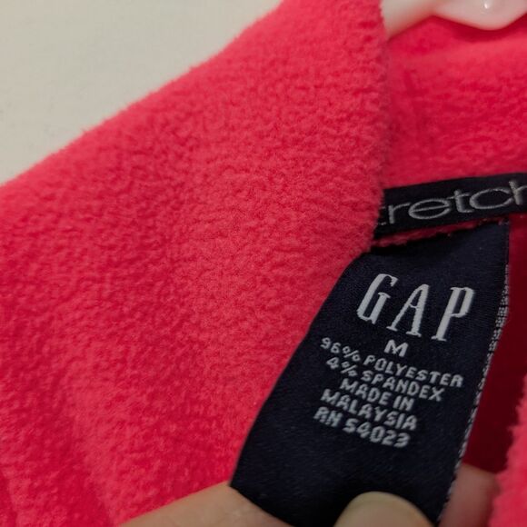 GAP Neon Pink Fleece Turtleneck Sweater, Women's Medium - Picture 5 of 9